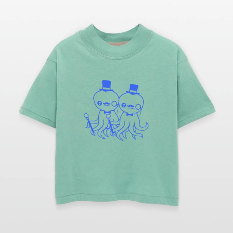 2 octopus sir hat monocle glasses two rich friends