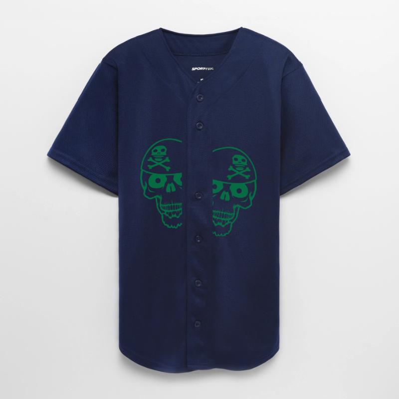 2 Pirate Skull Skeleton Halloween Two Friends Team