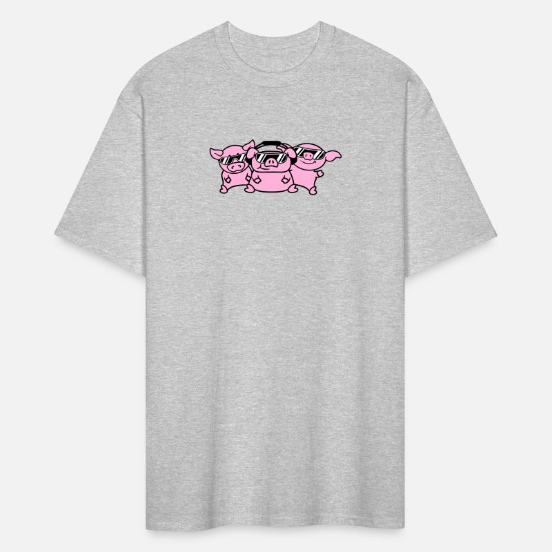 3 Little DJ Pigs Funny Cool Friends Team Crew Fun