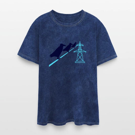 3 ravens sitting on power cable rope friends team