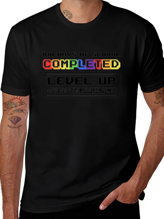 100 Days of School Completed Level Up T-Shirt