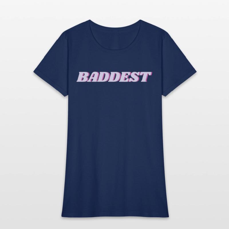 "Baddest" 90s Vintage Word Art Pink