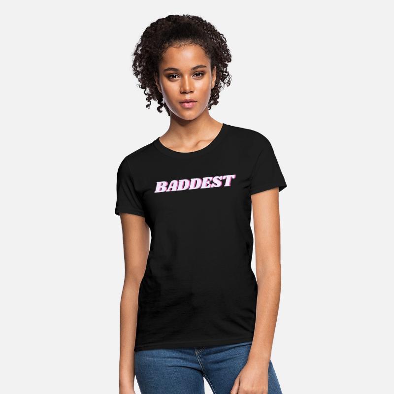 "Baddest" 90s Vintage Word Art Pink