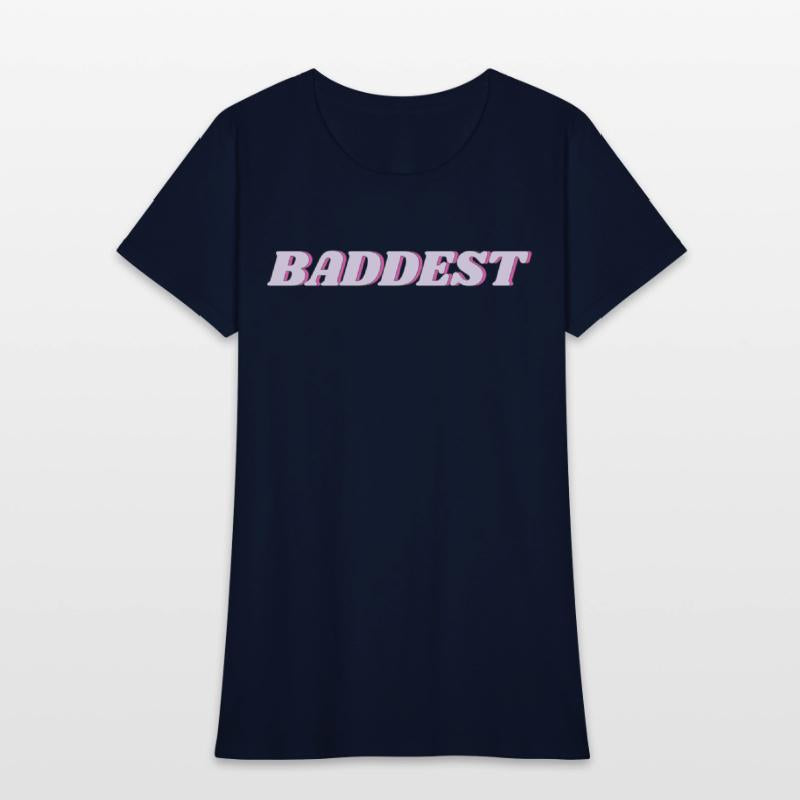 "Baddest" 90s Vintage Word Art Pink