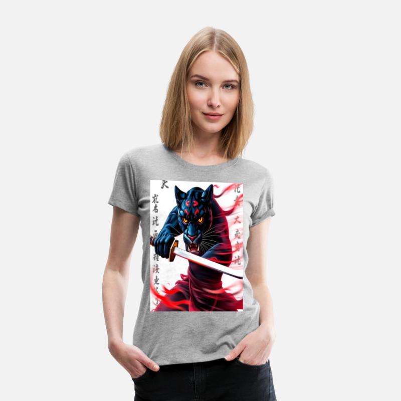 "Spirit of Bushido: The Panther Warrior with a Kat