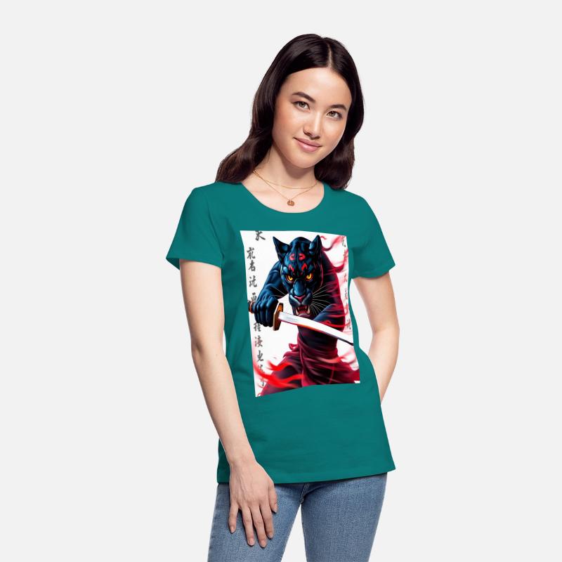 "Spirit of Bushido: The Panther Warrior with a Kat