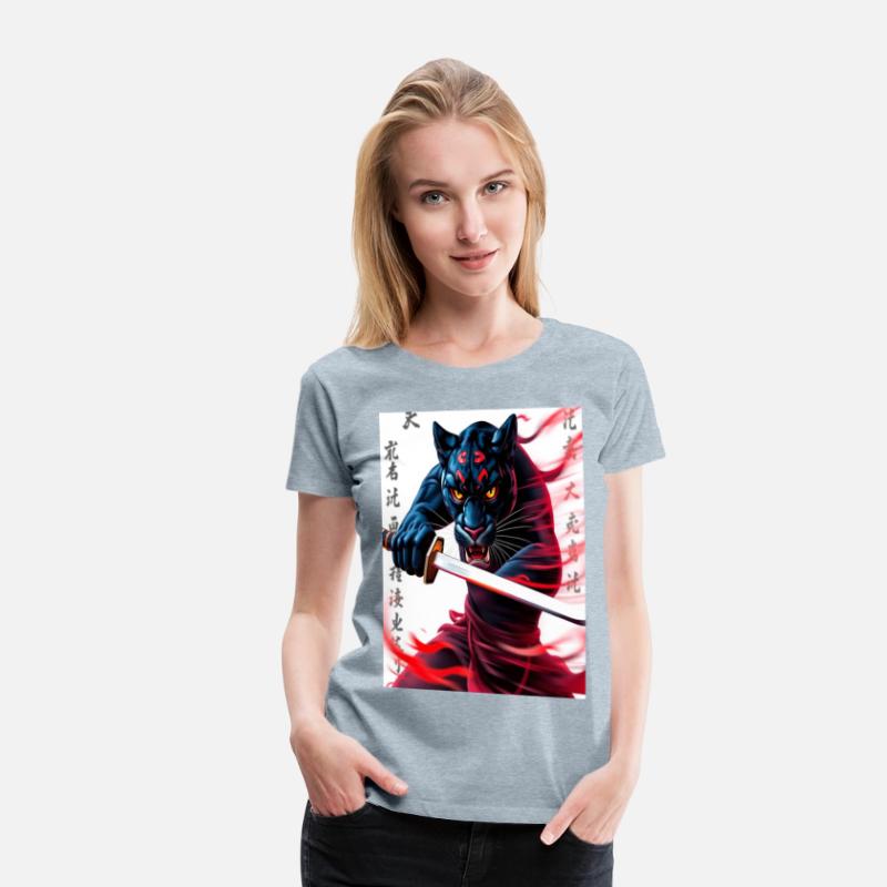 "Spirit of Bushido: The Panther Warrior with a Kat