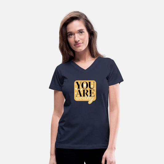 You are worthy cute text design