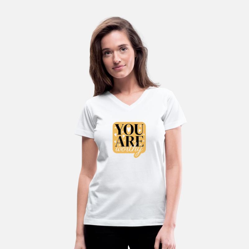 You are worthy cute text design