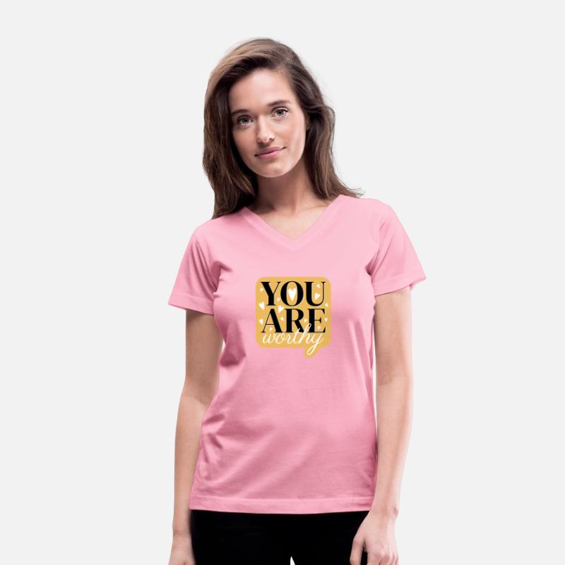 You are worthy cute text design